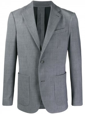 Однобортный пиджак Traiano Milano. Цвет: серый