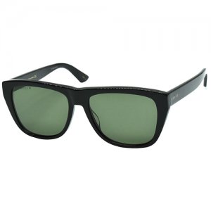 Солнцезащитные очки GG0926S, зеленый, черный GUCCI. Цвет: зеленый