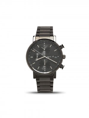 Наручные часы с круглым циферблатом 37.5 мм agnès b.. Цвет: черный