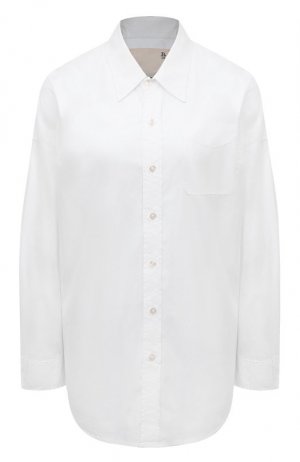 Хлопковая рубашка R13. Цвет: белый