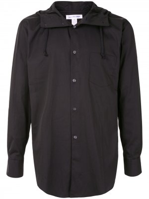Рубашка с капюшоном и длинными рукавами Comme Des Garçons Shirt. Цвет: черный