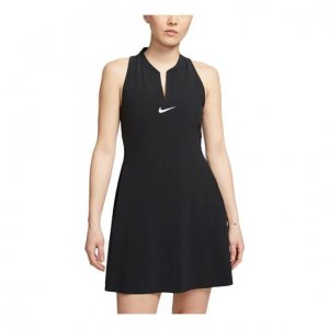 Платье (WMNS) Dri-FIT Advantage Tennis Dress 'Black', черный Nike
