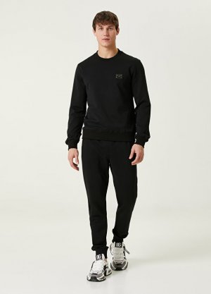 Черные узкие спортивные штаны Dolce&Gabbana. Цвет: черный