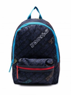 Рюкзак на молнии с логотипом The Marc Jacobs Kids. Цвет: синий