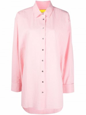 MarquesAlmeida рубашка оверсайз с длинными рукавами Marques'Almeida. Цвет: розовый