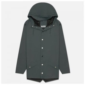 Мужская куртка дождевик Classic Short Hooded чёрный , Размер M RAINS. Цвет: черный
