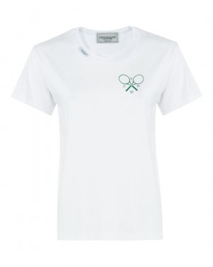 Хлопковая футболка Forte Dei Marmi Couture. Цвет: белый