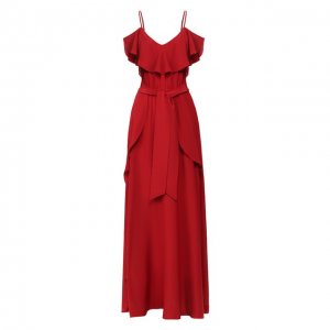 Шелковое платье Lazul. Цвет: бордовый