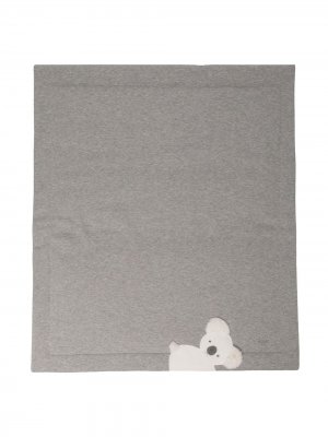 Одеяло с аппликацией Koala Il Gufo. Цвет: серый