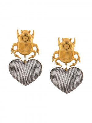 Позолоченные серьги Beetle My Love Begüm Khan. Цвет: золотистый