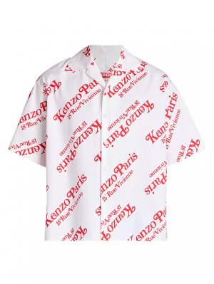 Рубашка с короткими рукавами и логотипом By Verdy , цвет off white Kenzo