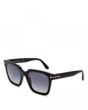 Поляризованные квадратные солнцезащитные очки Selby, 54 мм , цвет Black Tom Ford