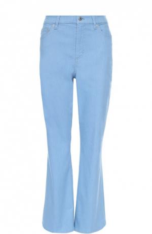 Укороченные расклешенные джинсы с завышенной талией Escada Sport. Цвет: голубой