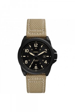 Модные аналоговые кварцевые часы Bronson из нержавеющей стали — Fs5917 , черный Fossil