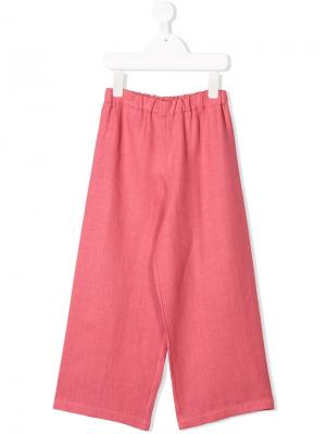 Широкие брюки Amelia Milano. Цвет: розовый
