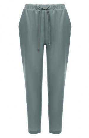 Кашемировые брюки Colombo. Цвет: зелёный