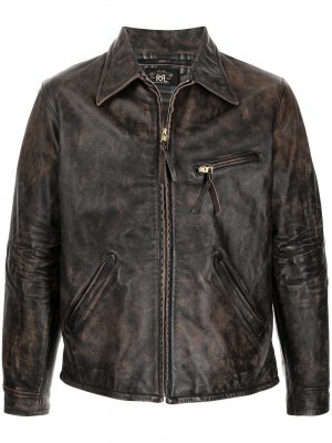 Куртка на молнии Ralph Lauren RRL. Цвет: коричневый