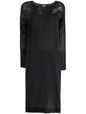 Платье с длинными рукавами и вставками Kristensen Du Nord. Цвет: черный