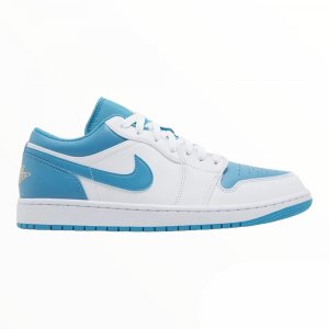 Кроссовки 1 Low, белый/голубой Nike Jordan