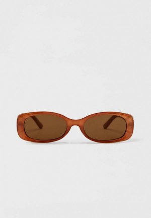 Очки солнцезащитные Pull&Bear. Цвет: коричневый