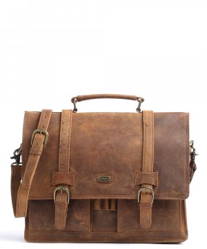 Кожаный портфель Antico Harold'S, коричневый Harold'S