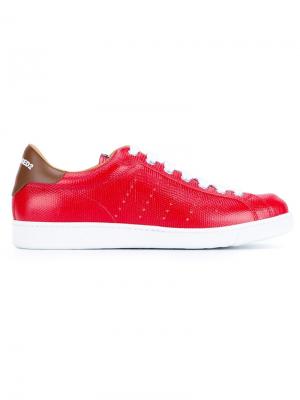 Textured Leather Sneakers Dsquared2. Цвет: красный