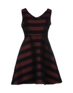 Короткое платье FANNY COUTURE. Цвет: красно-коричневый