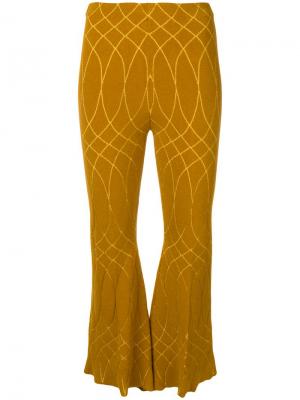 Расклешенные брюки с абстрактным принтом Circus Hotel
