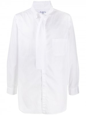 Рубашка с шарфом Yohji Yamamoto. Цвет: белый