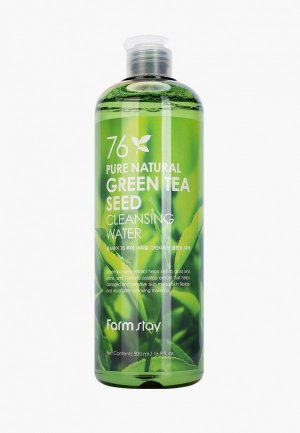 Мицеллярная вода Farmstay Очищающая с экстрактом зеленого чая, 500 мл. Цвет: прозрачный