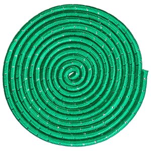 Скакалка гимнастическая с люрексом, 3 м, цвет зеленый Grace Dance