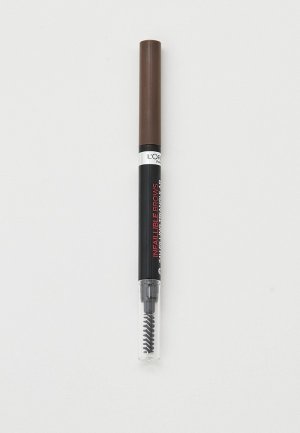 Карандаш для бровей LOreal Paris L'Oreal INFAILLIBLE Brows Triangular Pencil, оттенок 3.0, темно-коричневый, 1 г. Цвет: коричневый