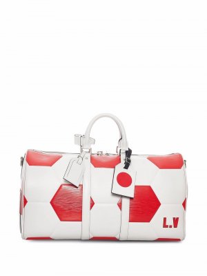 Дорожная сумка Fifa World Cup Keepall 45 Bandouliere ограниченной серии 2018-го года Louis Vuitton. Цвет: белый
