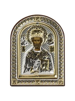 Икона Св Николай Чудотворец NAVELL. Цвет: коричневый, серебристый