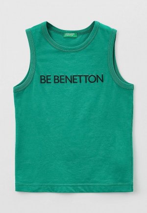 Майка United Colors of Benetton. Цвет: зеленый