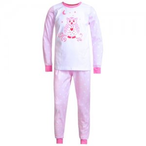 Пижама 11312-1 для девочки, цвет розовый, размер 98-104 N.O.A.. Цвет: розовый