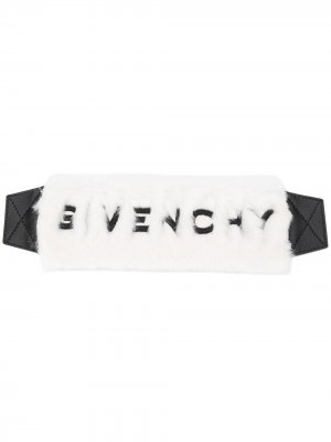 Подвеска с искусственным мехом и логотипом Givenchy. Цвет: белый