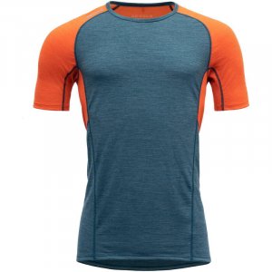 Функциональная рубашка Running Merino 130 Футболка Мужчина пруд , цвет blau DEVOLD