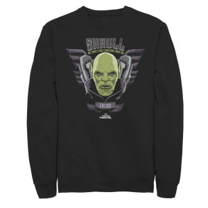 Мужской флисовый пуловер с рисунком Captain Skrull Empire Talos Marvel