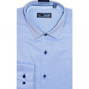 Рубашка , размер 46RU/S/178-186/39 ворот, голубой Maestro. Цвет: голубой