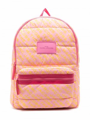 Дутый рюкзак с нашивкой-логотипом The Marc Jacobs Kids. Цвет: розовый