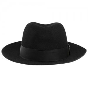 Шляпа CHRISTYS арт. CLASSIC FEDORA cso100269 (черный), размер 61. Цвет: черный