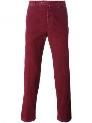 Классические брюки чинос Kiton. Цвет: красный