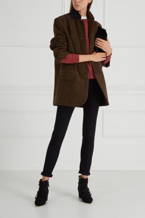 Шерстяное пальто Irox Isabel Marant Etoile. Цвет: коричневый