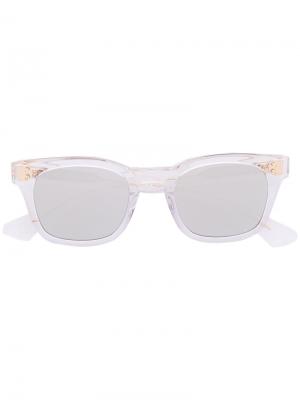 Солнцезащитные очки в оправе wayfarer Dita Eyewear. Цвет: белый