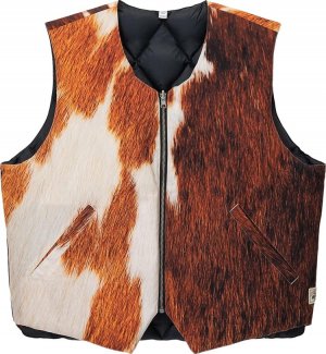 Жилет Reversible Quilted Vest 'Cowhide', разноцветный Stussy