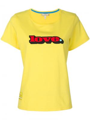 Футболка с принтом Love Marc Jacobs. Цвет: жёлтый и оранжевый