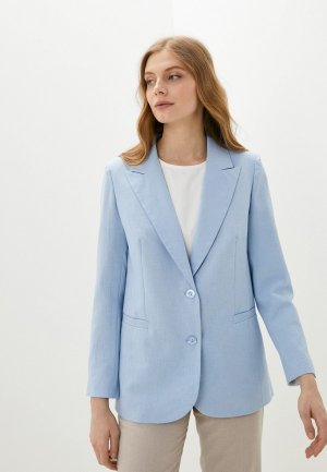 Жакет Adele Fashion. Цвет: голубой