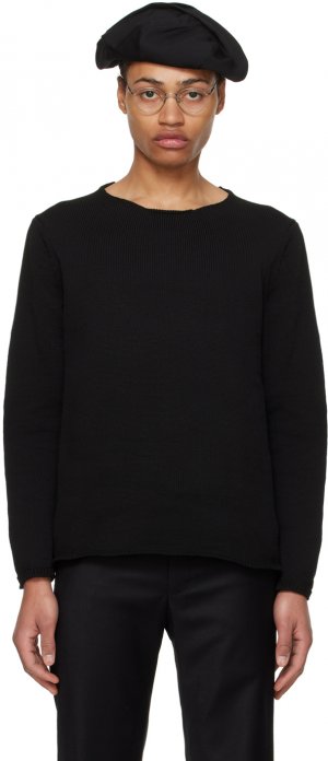 Черный свитер с шлицем на молнии Comme Des Garcons Garçons