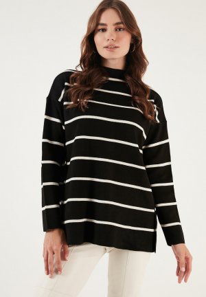 Вязаный свитер , цвет black/cream LELA